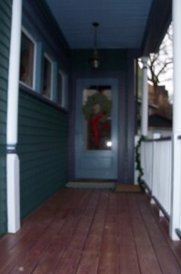 whole new porch, actually.... Very xmassy