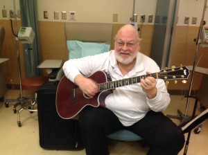 John P Shannon Jr, soothing the weary chemo patients